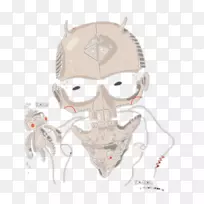 鼻子插图-创造性的机器人头骨-空若网 鼻子插图-创造性的机器人头骨-空若网