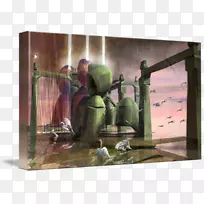 水毁城市玻璃画框-空若网 水毁城市玻璃画框-空若网