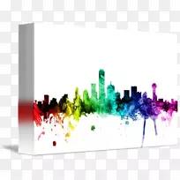达拉斯天际线画布平面设计艺术达拉斯天际线-空若网 达拉斯天际线画布平面设计艺术达拉斯天际线-空若网
