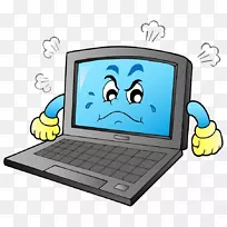 笔记本电脑卡通版税-免费剪贴画-卡通电脑愤怒-空若网 笔记本电脑卡通版税-免费剪贴画-卡通电脑愤怒-空若网