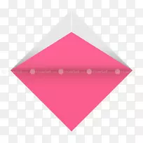 三角形粉红m纸心-空若网 三角形粉红m纸心-空若网