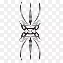 纹身图腾剪贴画.对称银色图标-空若网 纹身图腾剪贴画.对称银色图标-空若网