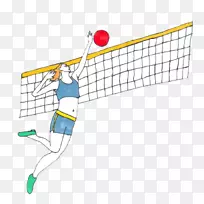 澳大利亚时尚绘画插图-卡通排球-空若网 澳大利亚时尚绘画插图-卡通排球-空若网