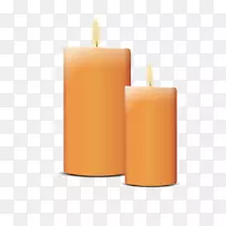 蜡烛土坯插图-橙色蜡烛-空若网 蜡烛土坯插图-橙色蜡烛-空若网