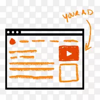 品牌线条剪贴画-橙色横幅-空若网 品牌线条剪贴画-橙色横幅-空若网