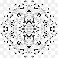 花卉设计白色对称图案设计-空若网 花卉设计白色对称图案设计-空若网