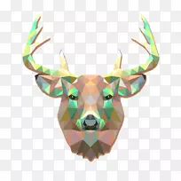 几何鹿图片材料-空若网 几何鹿图片材料-空若网