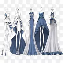 时装插画素描设计-空若网 时装插画素描设计-空若网