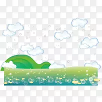 卡通插图-白云草-空若网 卡通插图-白云草-空若网