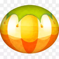 南瓜橙色插图-橙色球南瓜装饰-空若网 南瓜橙色插图-橙色球南瓜装饰-空若网