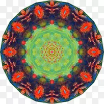 万花筒对称图案-海葵-空若网 万花筒对称图案-海葵-空若网
