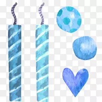 蜡烛生日-蓝色蜡烛-空若网 蜡烛生日-蓝色蜡烛-空若网