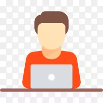 笔记本电脑图标工人雇员电脑-空若网 笔记本电脑图标工人雇员电脑-空若网
