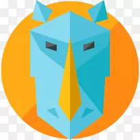 电脑图标剪辑艺术犀牛-空若网 电脑图标剪辑艺术犀牛-空若网