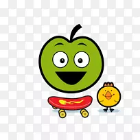 笑脸绿色短信水果剪贴画-笑脸-空若网 笑脸绿色短信水果剪贴画-笑脸-空若网