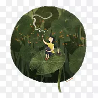 �����廭-��ҶŮ��-������