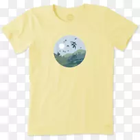 T恤袖字体-女性徒步旅行者-空若网 T恤袖字体-女性徒步旅行者-空若网