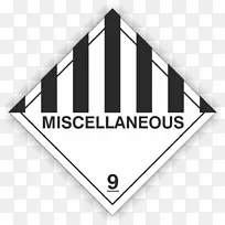 危险货物9级澳大利亚杂项危险货物代码运输标签-brandschutzzeichen-空若网 危险货物9级澳大利亚杂项危险货物代码运输标签-brandschutzzeichen-空若网