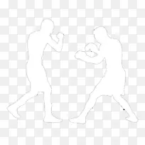 手指智人线条艺术素描-剪影拳击-空若网 手指智人线条艺术素描-剪影拳击-空若网