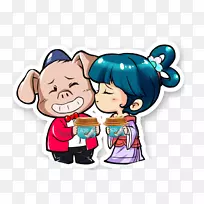 小猪-可爱的卡通-空若网 小猪-可爱的卡通-空若网