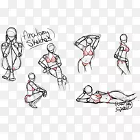 线条艺术画手指素描-女性解剖学-空若网 线条艺术画手指素描-女性解剖学-空若网