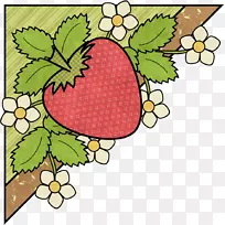 草莓冰淇淋水果手绘草莓-空若网 草莓冰淇淋水果手绘草莓-空若网