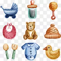 Adobe插画剪贴画手绘婴儿-空若网 Adobe插画剪贴画手绘婴儿-空若网