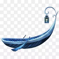 Adobe插画-平手漆蓝色船灯-空若网 Adobe插画-平手漆蓝色船灯-空若网