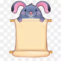 画框海报-可爱的兔子边框材料-空若网 画框海报-可爱的兔子边框材料-空若网