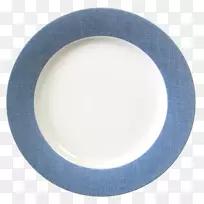 板式充电器蓝色餐具骨瓷板-空若网 板式充电器蓝色餐具骨瓷板-空若网