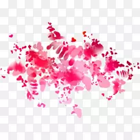 彩色喷墨印花.水彩画花-空若网 彩色喷墨印花.水彩画花-空若网