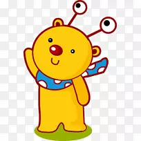 卡通平面设计.卡通黄熊-空若网 卡通平面设计.卡通黄熊-空若网