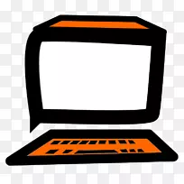 电脑监视器桌面电脑剪贴画简单手绘卡通电脑-空若网 电脑监视器桌面电脑剪贴画简单手绘卡通电脑-空若网