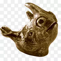 犀牛鼻子金属黄铜古董犀牛头-空若网 犀牛鼻子金属黄铜古董犀牛头-空若网