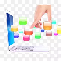 笔记本电脑摄影电脑图标.来自因特网的计算机数据信息-空若网 笔记本电脑摄影电脑图标.来自因特网的计算机数据信息-空若网