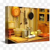 餐桌厨房橱柜台面农舍厨房餐桌-空若网 餐桌厨房橱柜台面农舍厨房餐桌-空若网