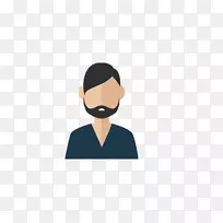 鼻子卡通胡须插图-卡通男子-空若网 鼻子卡通胡须插图-卡通男子-空若网