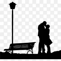 情侣画爱情剪影-空若网 情侣画爱情剪影-空若网
