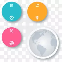 圆信息图adobe插图.灰色和地球数据-空若网 圆信息图adobe插图.灰色和地球数据-空若网