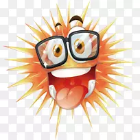 细菌插图-橙色顽皮-空若网 细菌插图-橙色顽皮-空若网