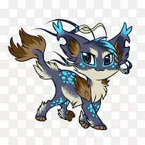 猫画恶龙-奇幻动物画-空若网 猫画恶龙-奇幻动物画-空若网