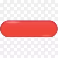 矩形红立体声按钮-空若网 矩形红立体声按钮-空若网
