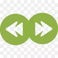 按钮下载-绿色创意左右按钮-空若网 按钮下载-绿色创意左右按钮-空若网