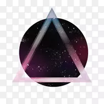 空间三角形插图-星几何背景-空若网 空间三角形插图-星几何背景-空若网