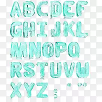 免费冰蓝水字母扣材料-空若网 免费冰蓝水字母扣材料-空若网