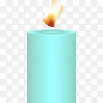 电脑墙纸-天蓝色烛光-空若网 电脑墙纸-天蓝色烛光-空若网