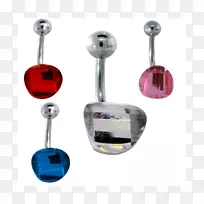 耳环肚脐穿孔体首饰.银-空若网 耳环肚脐穿孔体首饰.银-空若网