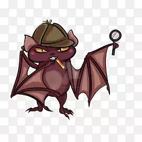 蝙蝠画卡通数字艺术-蝙蝠-空若网 蝙蝠画卡通数字艺术-蝙蝠-空若网