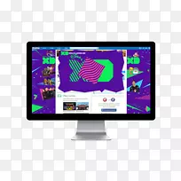 电脑显示器图形设计多媒体显示广告设计-空若网 电脑显示器图形设计多媒体显示广告设计-空若网