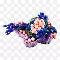水果色拉奥格里斯-3D创意手绘剪影,美丽的紫色花束-空若网 水果色拉奥格里斯-3D创意手绘剪影,美丽的紫色花束-空若网